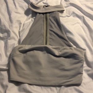 Tube top with built in chocker